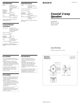 Sony GT5725A User manual
