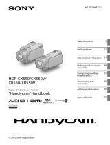 Sony HDR-XR550E User manual