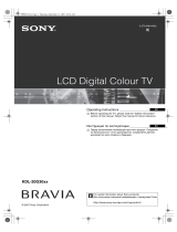 Sony bravia kdl-20g3030 User manual