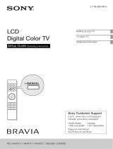 Sony KDL-46HX701 User manual