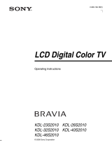 Sony KDL-46S2010 User manual