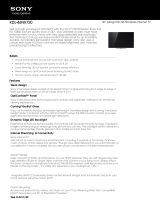 Sony KDL-46NX720 User manual