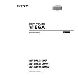 Sony KF-50SX100HK User manual