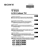 Sony KF-42SX300K User manual