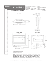 Sony KLV23HR1 User manual