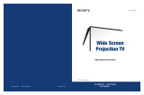Sony KP-46WT520 User manual