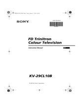 Sony KV-29CL10B User manual