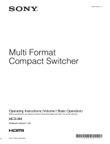 Sony MCS-8M User manual