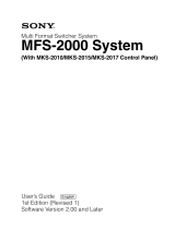 Sony MKS-2010 User manual