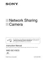 Sony NSC-GC1/GC3 User manual