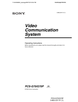 Sony PCS-G70P User manual