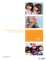 Sony Professional Photo Printer User manual