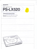 Sony PSLX520 User manual
