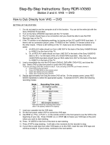 Sony RDR-VX560 User manual