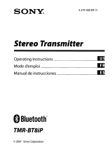 Sony TMR-BT8IP User manual