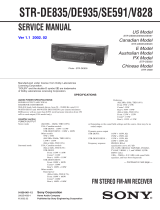 Sony STR-DE835 User manual