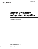 Sony TA-DA9000ES User manual