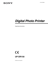 Sony UP-DR150 User manual