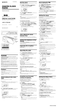 Sony XDR-C705DAB User manual