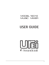 SoundCraft 1601E User manual