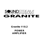 Soundstream Technologies Granite 110.2 User manual