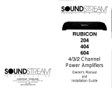 Soundstream 404 User manual