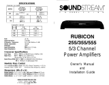 Soundstream Technologies RUBICON 555 User manual