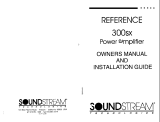 Soundstream Technologies REFERENCE 300SX User manual