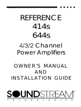 Soundstream Reference 644s User manual