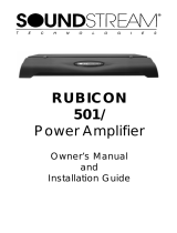 Soundstream Technologies Rubicon 501 User manual
