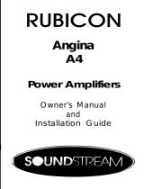Soundstream Technologies Angina A4 User manual