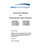 Speco Technologies VM-1201W User manual