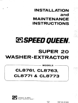 Speed Queen Super 20 CL8763 User manual