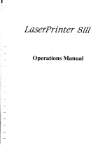 Star Micronics LaserPrinter 8III User manual