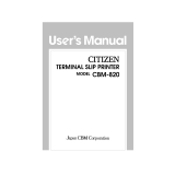 Star Micronics CBM-820 User manual