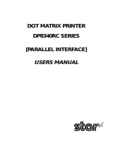 Star Micronics DP8340RC Series User manual