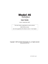 StudioTech M46-00180 User manual