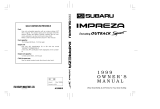 Subaru 2.5L MT User manual