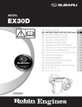 Subaru Robin Power Products EX30D User manual