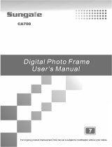 Sungale CA700 User manual