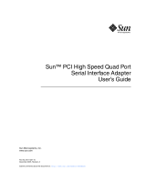 Sun Microsystems Interface Adapter User manual