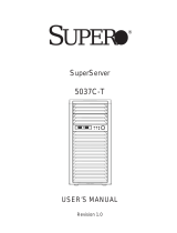 SUPER MICRO Computer Supero SuperServer 5037C-T User manual