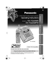 Panasonic TG2258PW User manual
