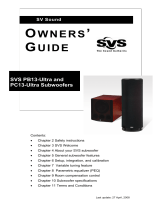 SVS PB13-Ultra User manual