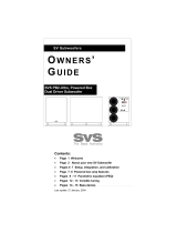 SVS SVS PB2-Ultra User manual