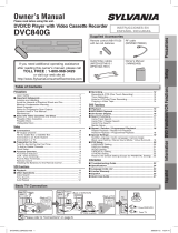Sylvania DVC840G User manual