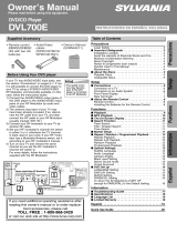 Magnavox DVL700E User manual