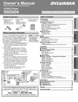 Sylvania SSD204 User manual