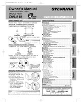 Sylvania DVL515 User manual