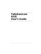 Tally Genicom 9316 User manual